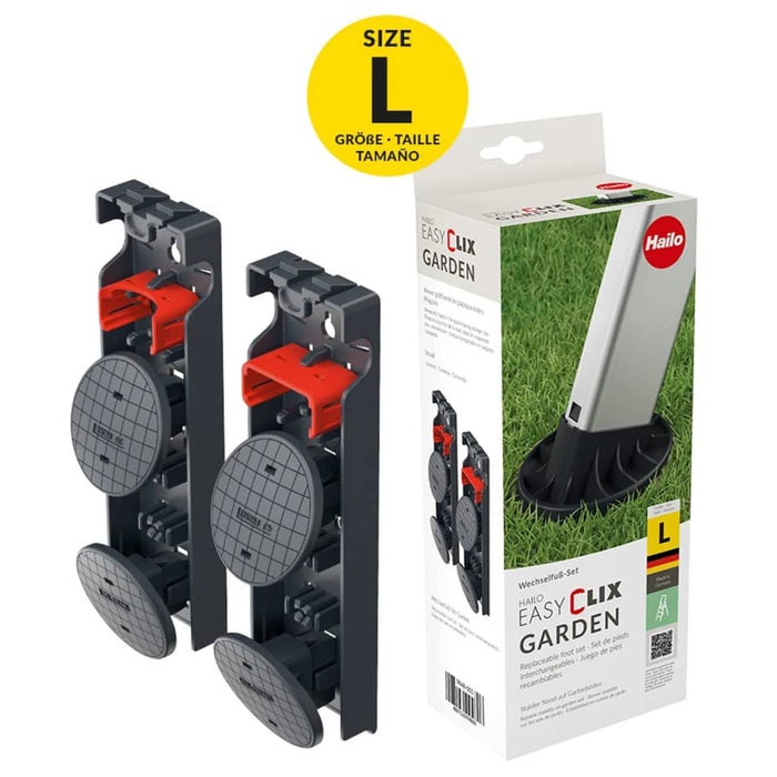 Hailo Ladder Replacement Foot Set EasyClix Garden Size L 9948-001