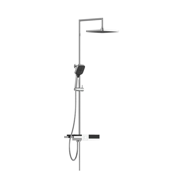 SCHÜTTE Overhead Shower Set BLUEPERL Chrome