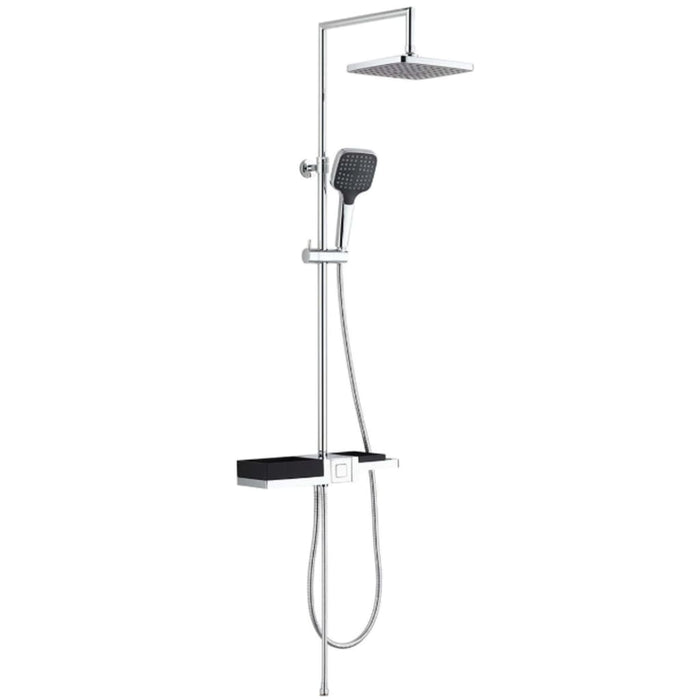 SCHÜTTE Overhead Shower Set BLUEPERL Chrome