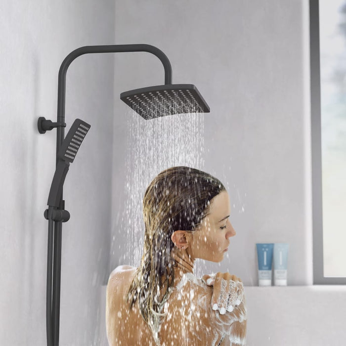 SCHÜTTE Overhead Shower Set MALLORCA Matte Black