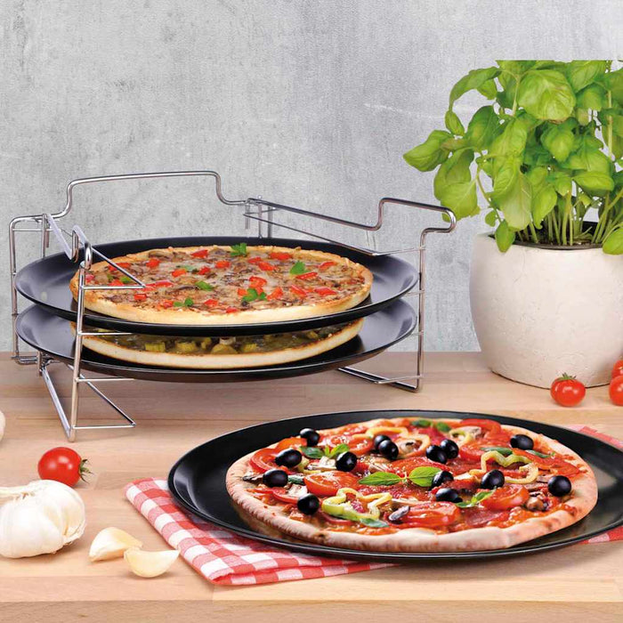 HI 4 Piece Pizza Baking Set Black