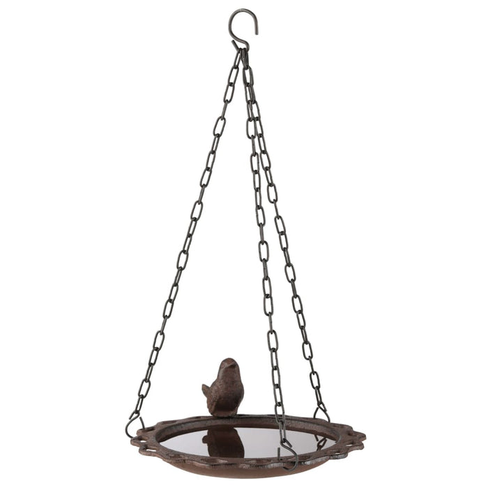 Hanging Bird Bath 20.5 cm Brown