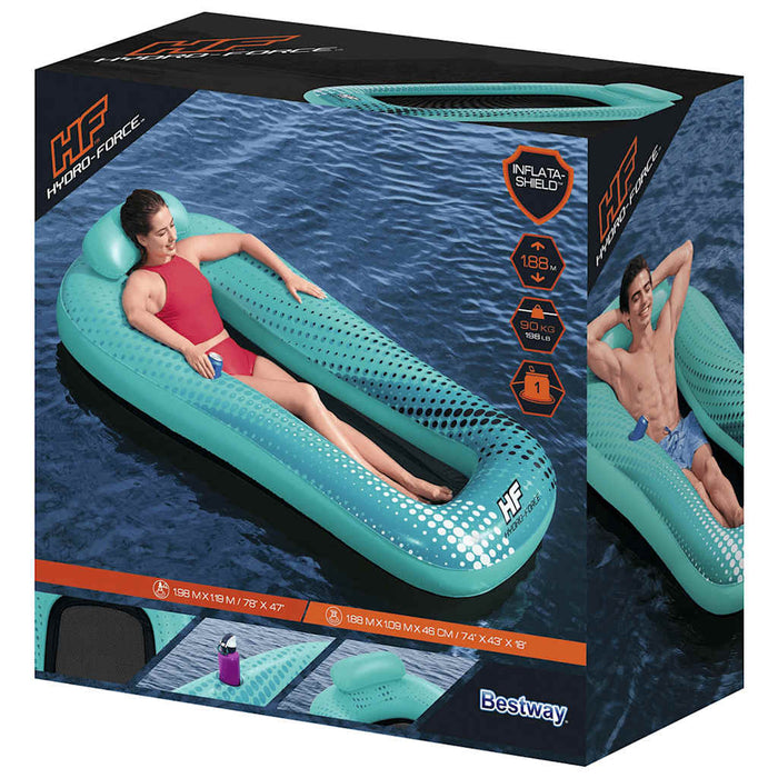 Bestway Hydro Force Sol Venture Mesh Lounge Float 188x109 см Синий