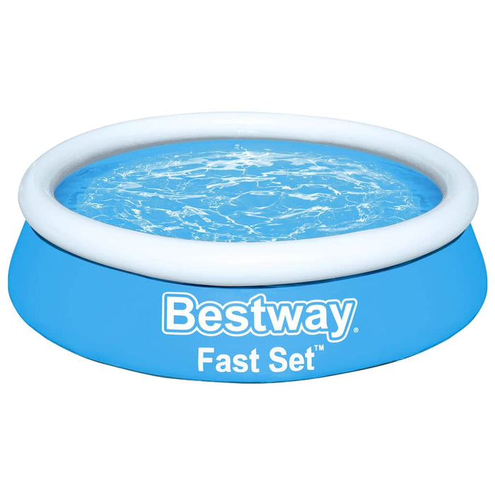 Кръгъл надуваем басейн Bestway Fast Set 183x51 см син