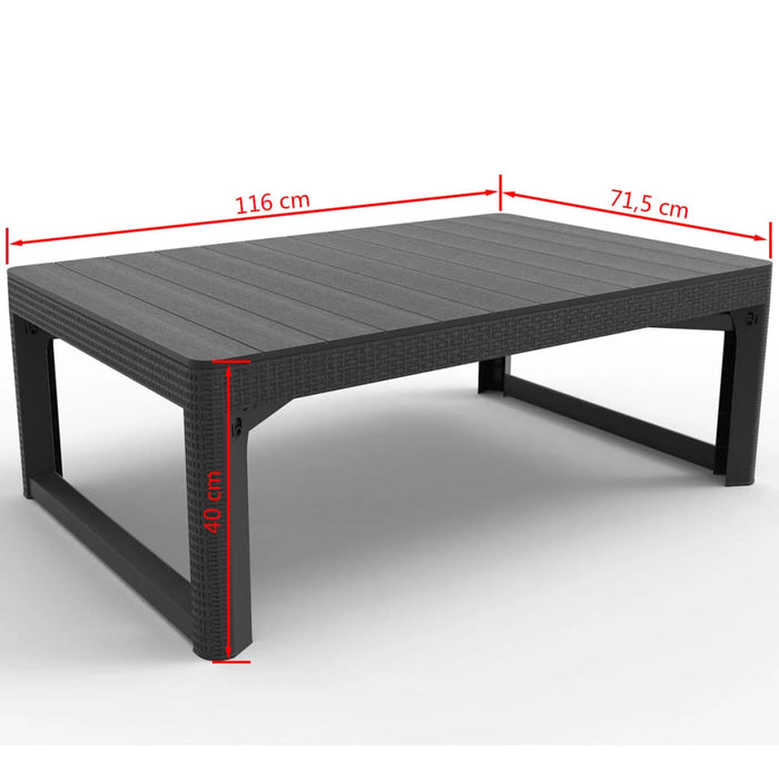 Keter Garden Table Lyon Graphite 232300