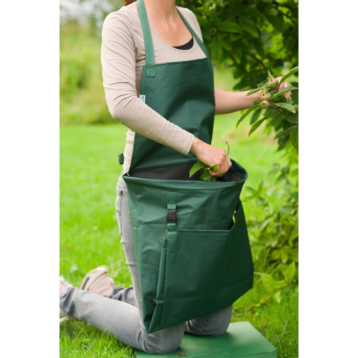 Nature Garden Apron with Foldable Pocket 130x55cm Green