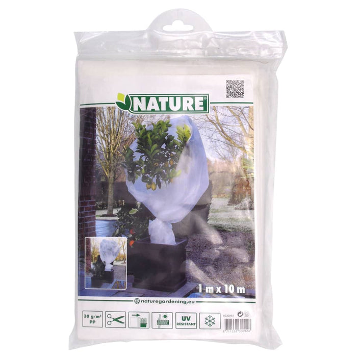 Зимно поларено покривало Nature 30 g/m² Бяло 1x10 m