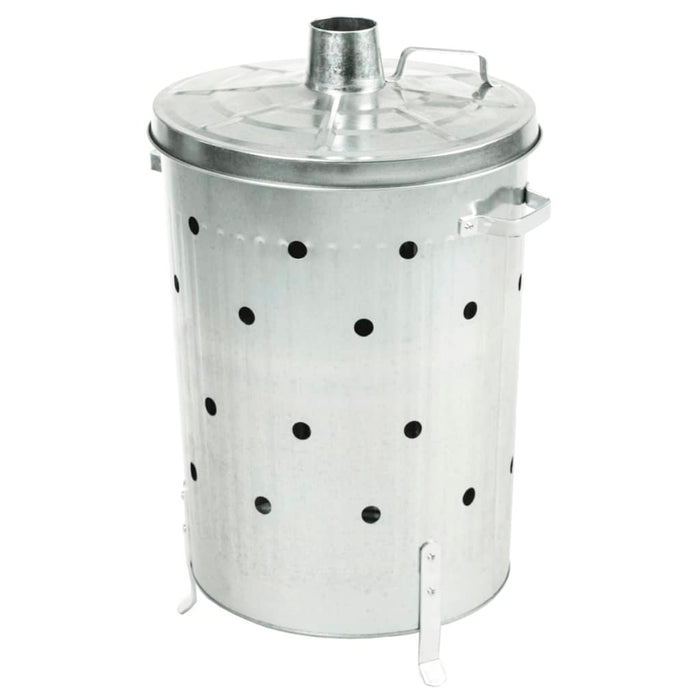 Nature Garden Incinerator Galvanised Steel 46x72 cm Round