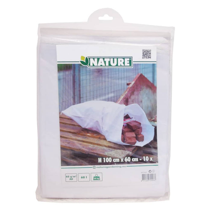 Nature Waste Bags Construction 10 pcs 60x100 cm