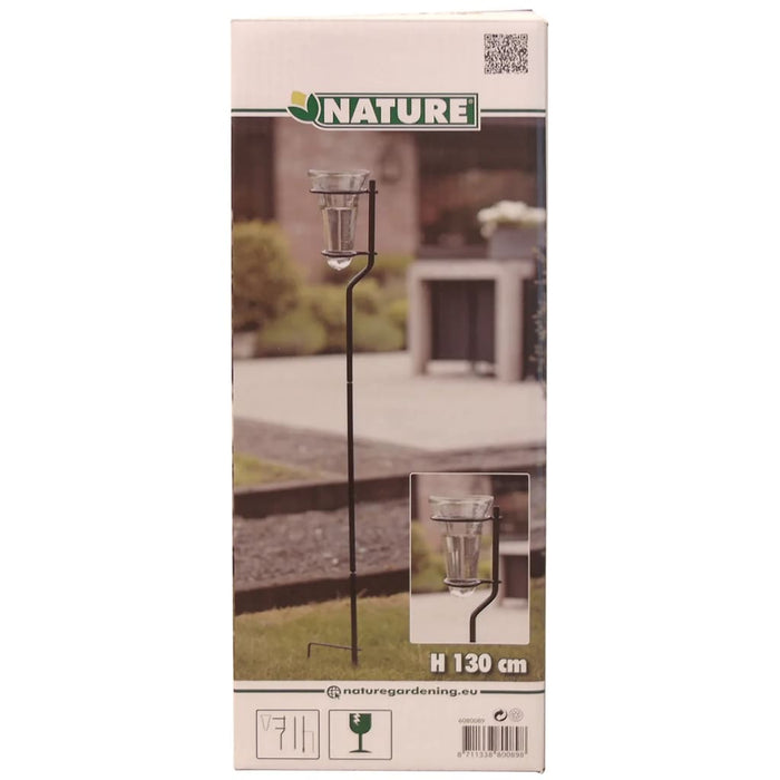 Nature Rain Gauge with Stand Glass 130 cm 6080089