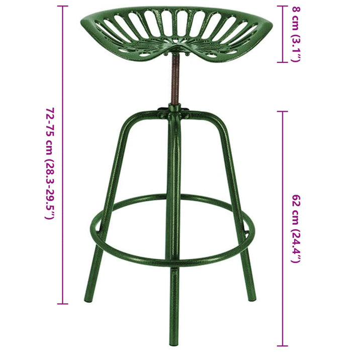 Esschert Design Bar Tractor Chair Green