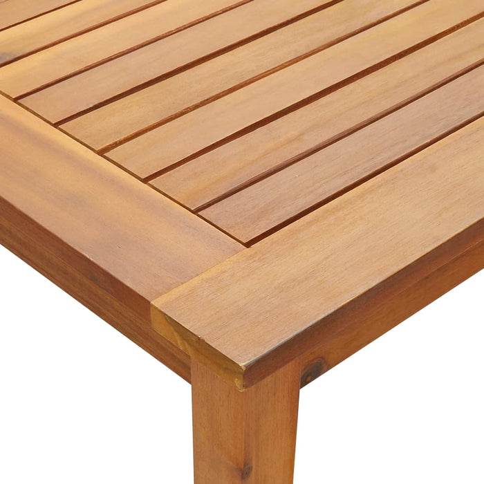 Garden Table 140x80x74 cm Solid Acacia Wood