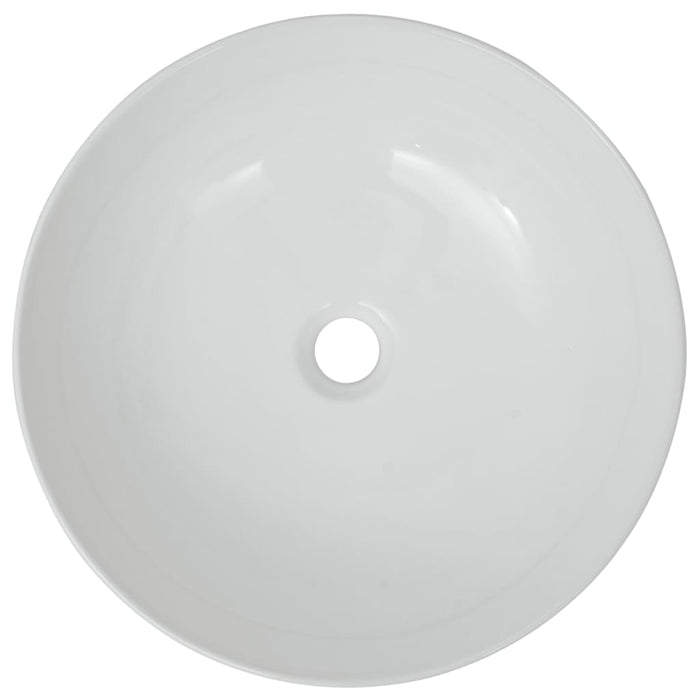 Basin Round Ceramic White 41.5x13.5 cm