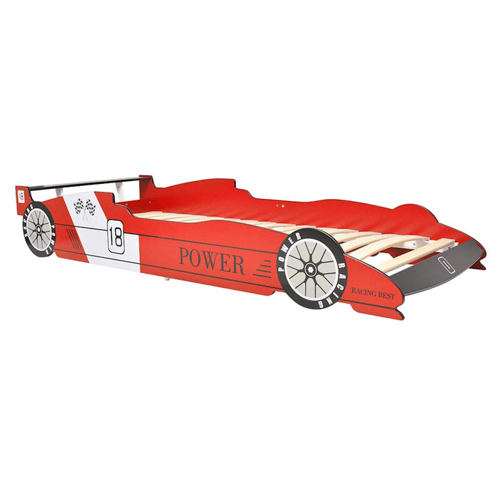 Children's Race Car Bed 90x200 cm Red