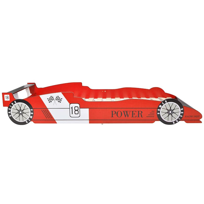 Children's Race Car Bed 90x200 cm Red