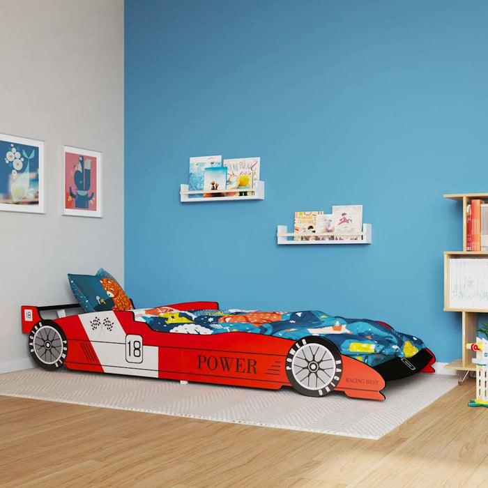 Children's Race Car Bed 90x200 cm Red