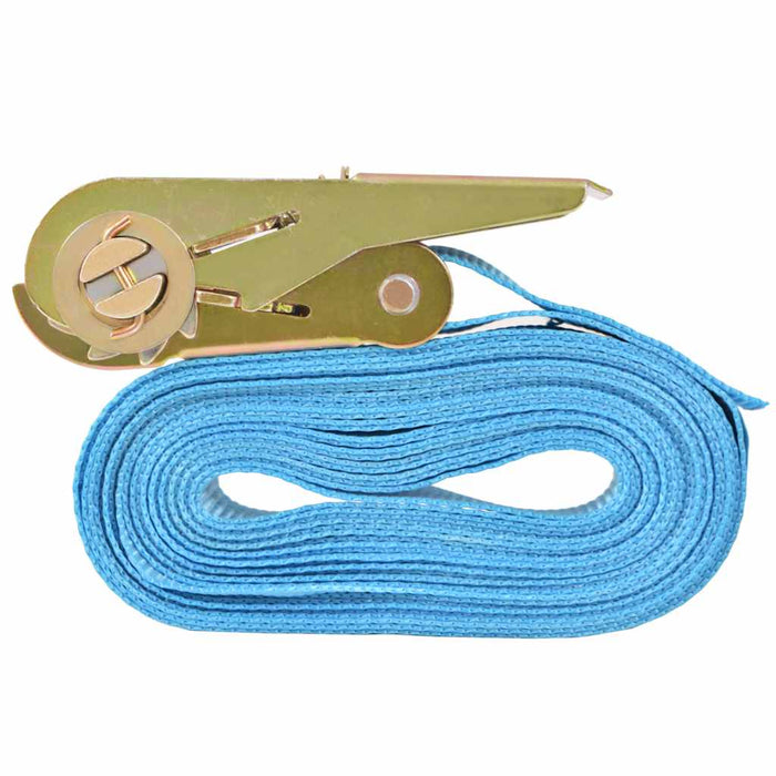 Ratchet Tie Down Straps 4 pcs 0.8 Tonnes 6mx25mm Blue