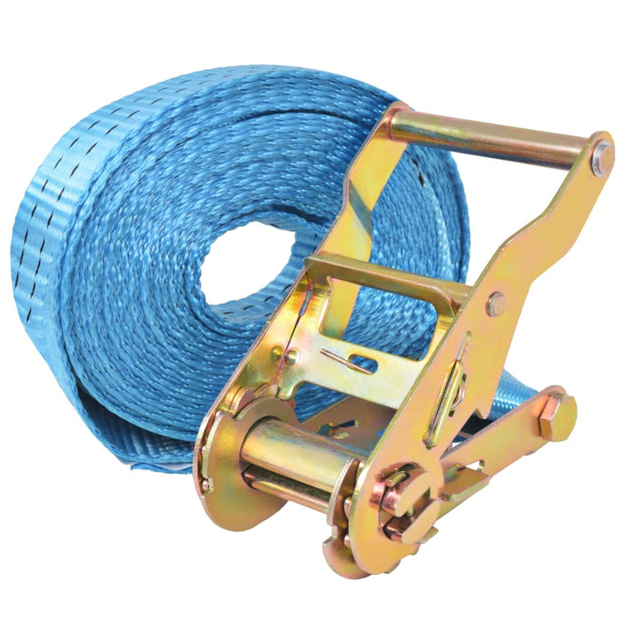 Ratchet Tie Down Straps 4 pcs 2 Tonnes 6mx38mm Blue