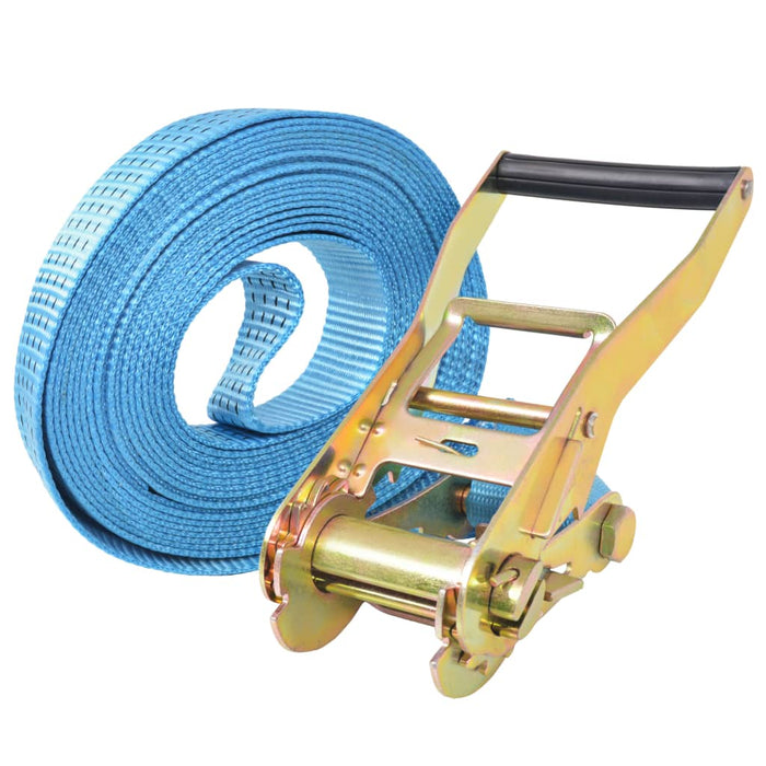 Ratchet Tie Down Straps 4 pcs 4 Tonnes 8mx50mm Blue