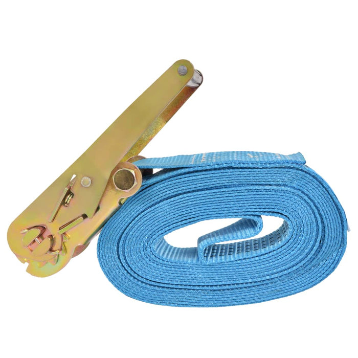 Ratchet Tie Down Straps 4 pcs 4 Tonnes 8mx50mm Blue