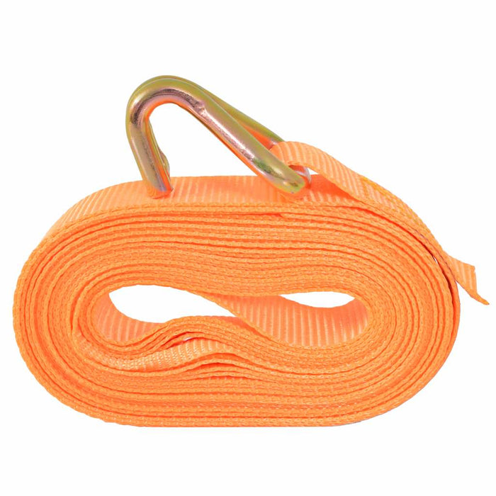 Ratchet Tie Down Straps 4 pcs 0.4 Tonnes 6mx25mm Orange