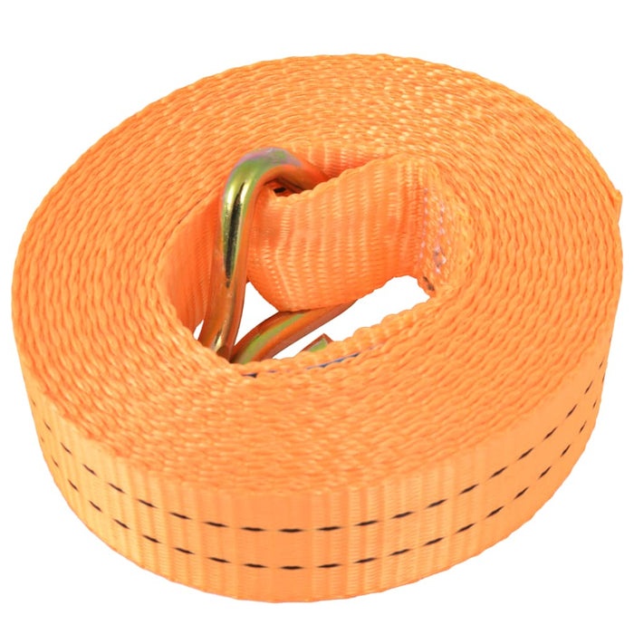 Ratchet Tie Down Straps 4 pcs 1 Tonnes 6mx38mm Orange