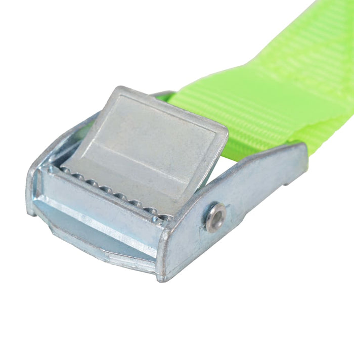 Straps 10 pcs 0.25 Tonnes 5mx25mm Fluorescent Green