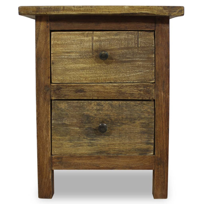 Nightstand Solid Mahogany Wood 40x30x51 cm