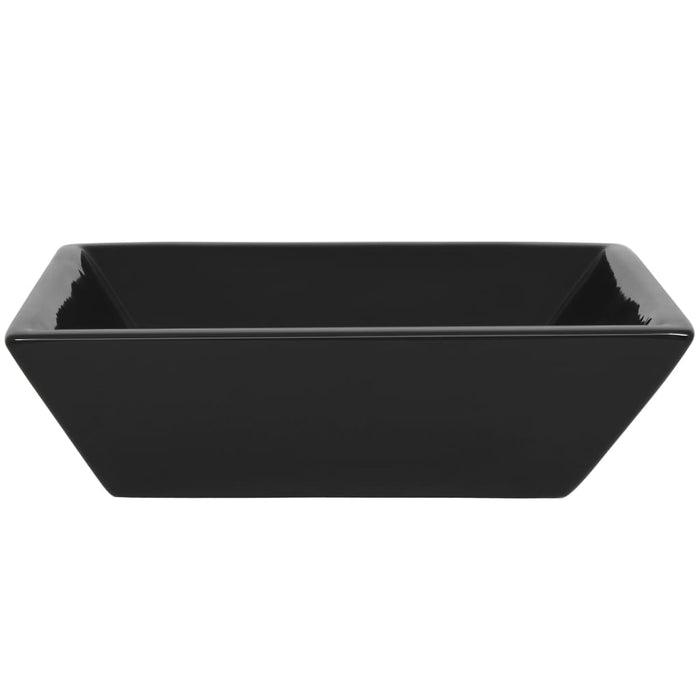 Basin Ceramic Square Black 41.5x41.5x12 cm