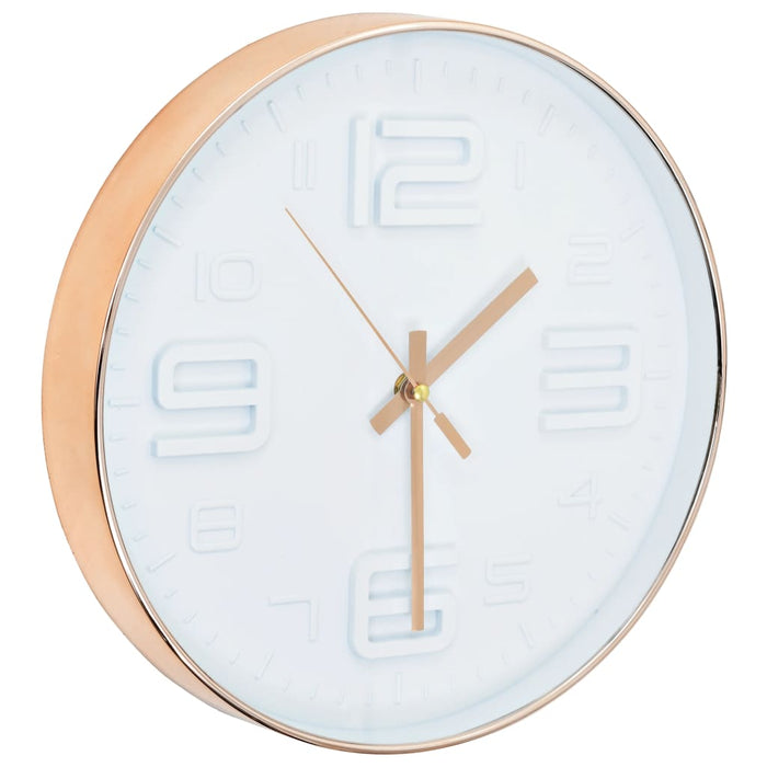 Wall Clock Copper Look 30 cm