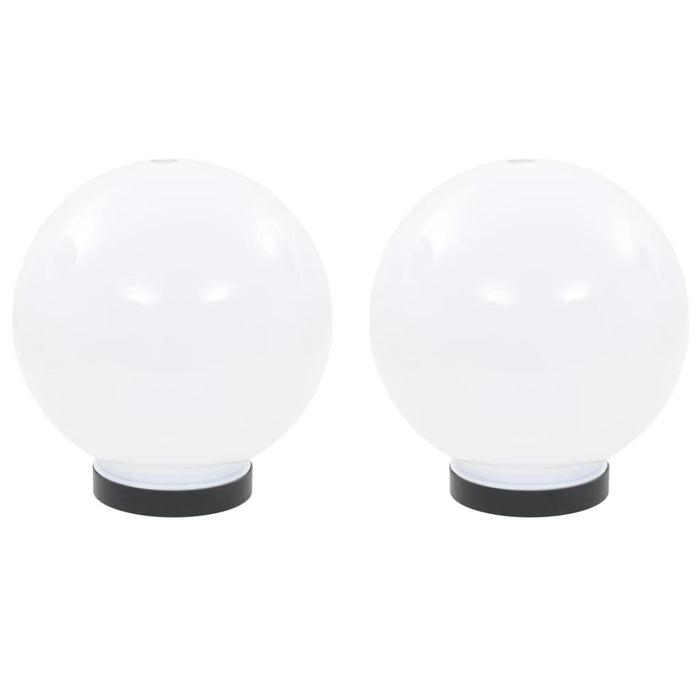 LED Bowl Lamps 2 pcs Spherical 20 cm PMMA