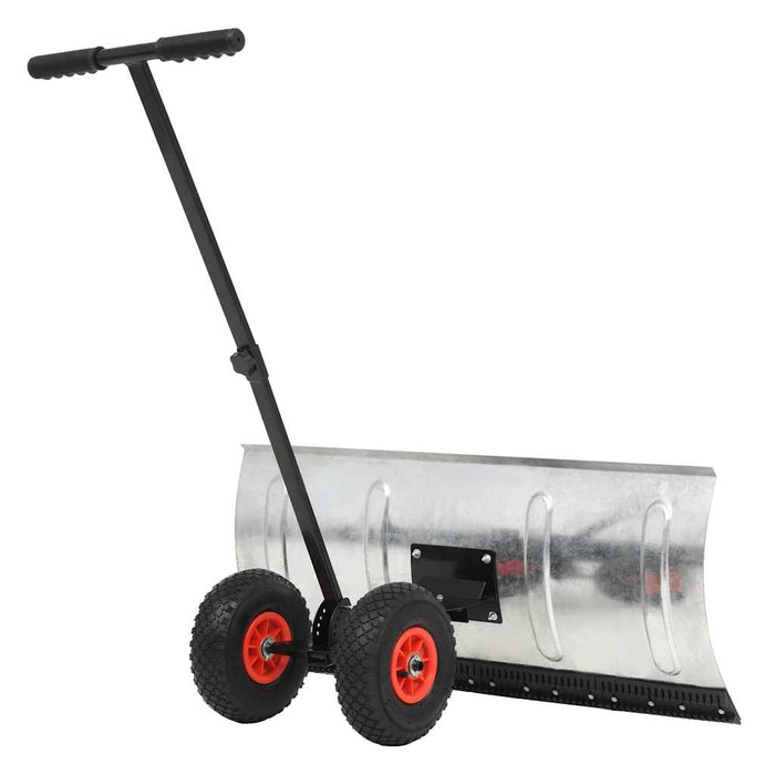 Manual Snowplough with Wheels 100x44 cm