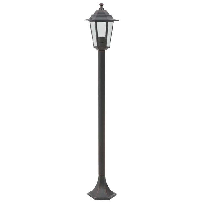 Garden Post Lights 6 pcs E27 110 cm Aluminium Bronze