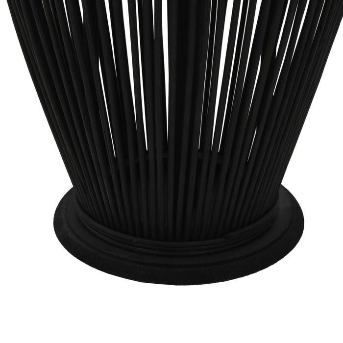 Hanging Candle Lantern Holder Bamboo Black 95 cm