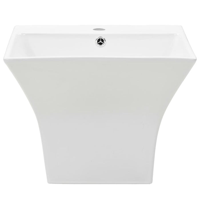 Wall-mounted Basin Ceramic White 500x450x410 mm