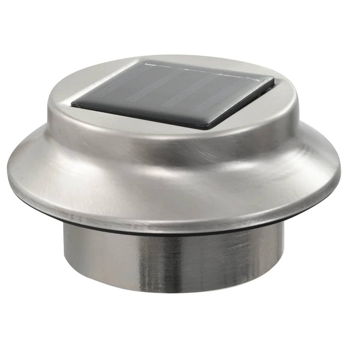 Lămpi Solare Exterior 6 buc LED Rotund 12 cm Alb