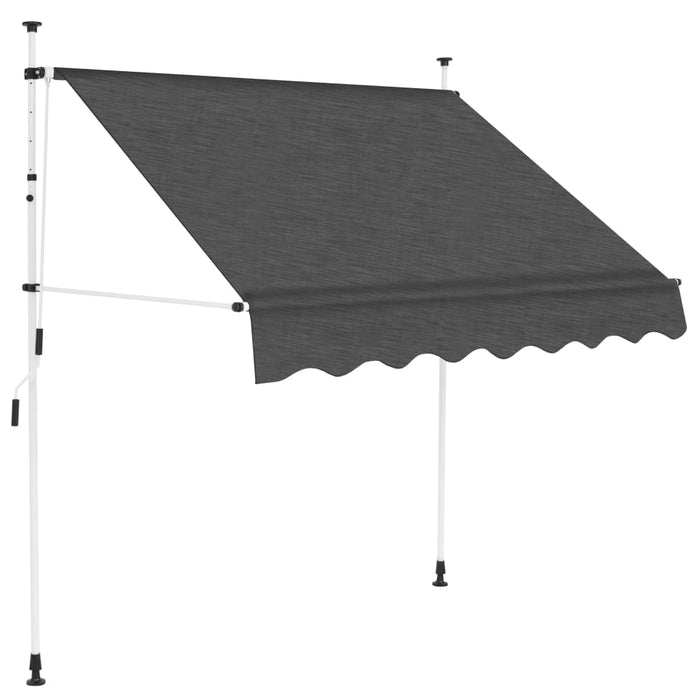 Copertina retractabila manuala 150 cm Antracit