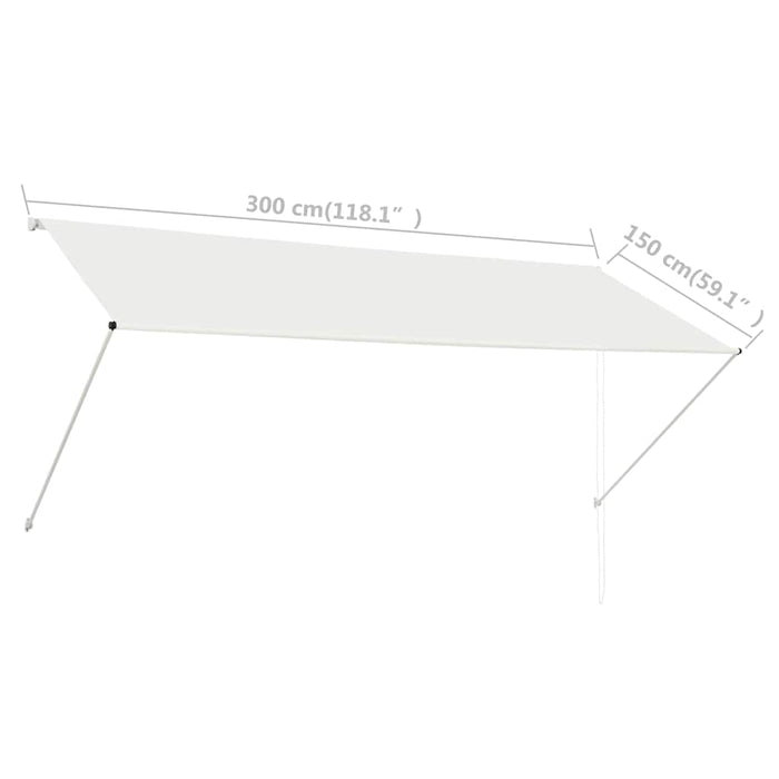 Copertina Retractabila 300x150 cm Crem