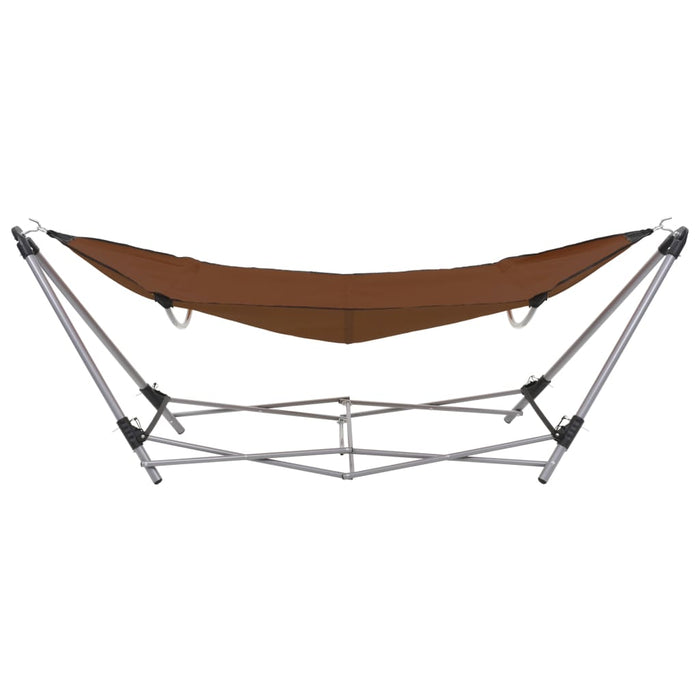 Hammock with Foldable Stand Brown