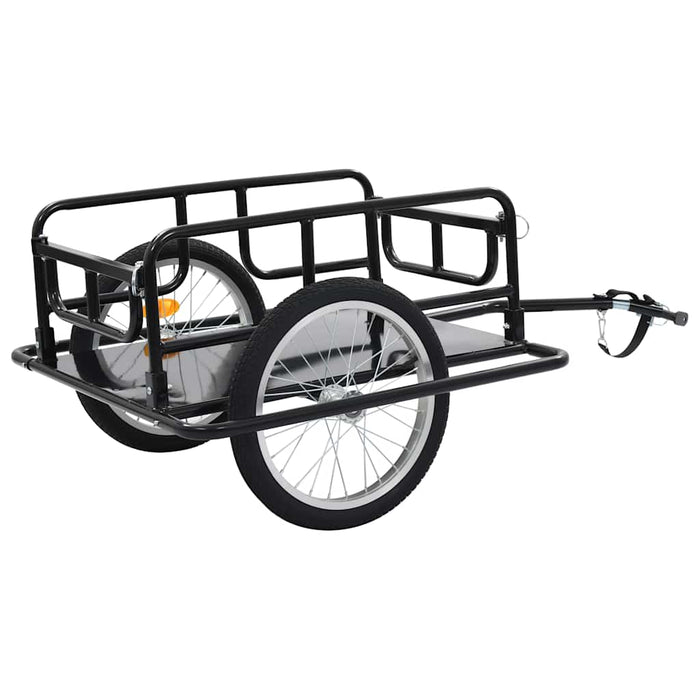 Remorca Biciclete 130x73x48,5 cm Otel Negru