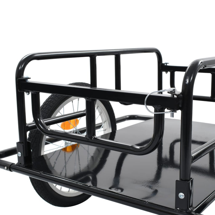 Remorca Biciclete 130x73x48,5 cm Otel Negru