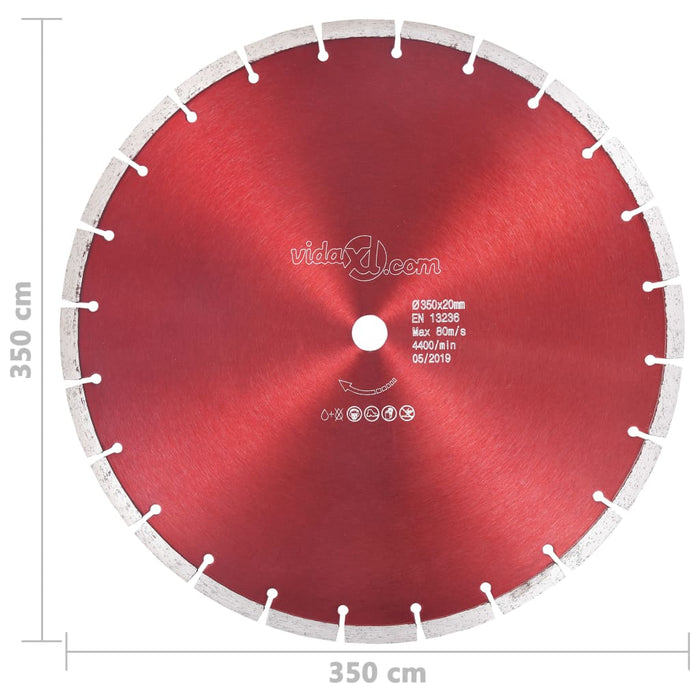 Diamond Cutting Disc Steel 350 mm