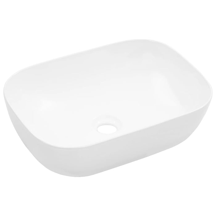 Wash Basin 45.5x32x13 cm Ceramic White