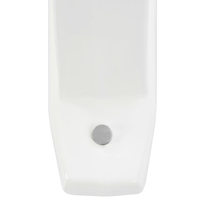 Wall-mounted Urinal Privacy Screen Ceramic White