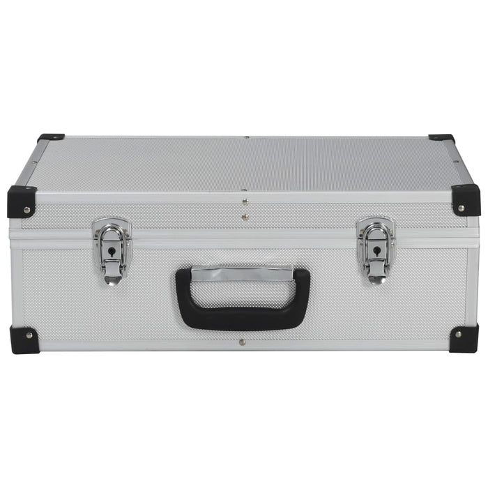 Tool Suitcase 46x33x16 cm Silver Aluminium