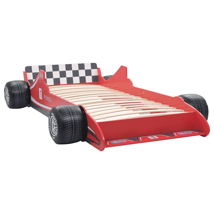 Children's Race Car Bed 90x200 cm Red