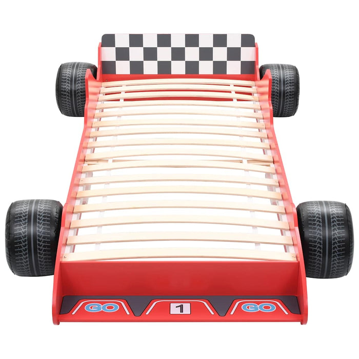 Children's Race Car Bed 90x200 cm Red