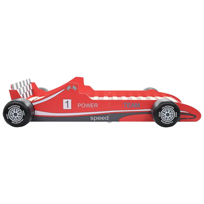 Children's Race Car Bed 90x200 cm Red