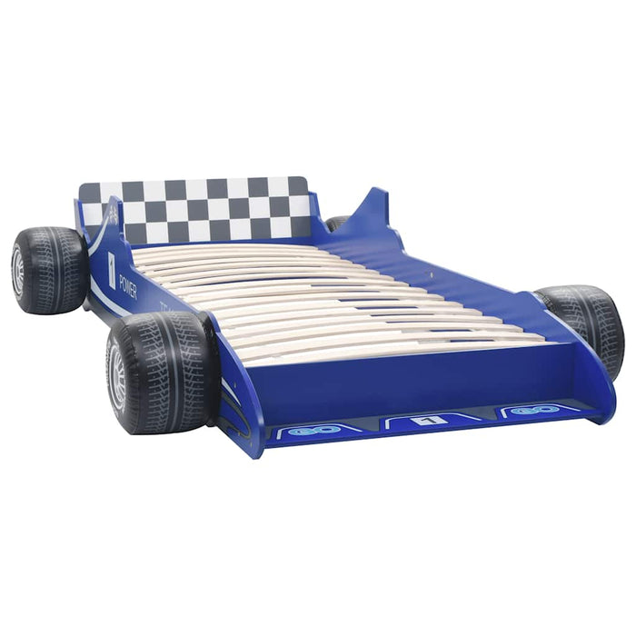 Children's Race Car Bed 90x200 cm Blue