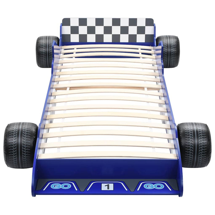 Children's Race Car Bed 90x200 cm Blue